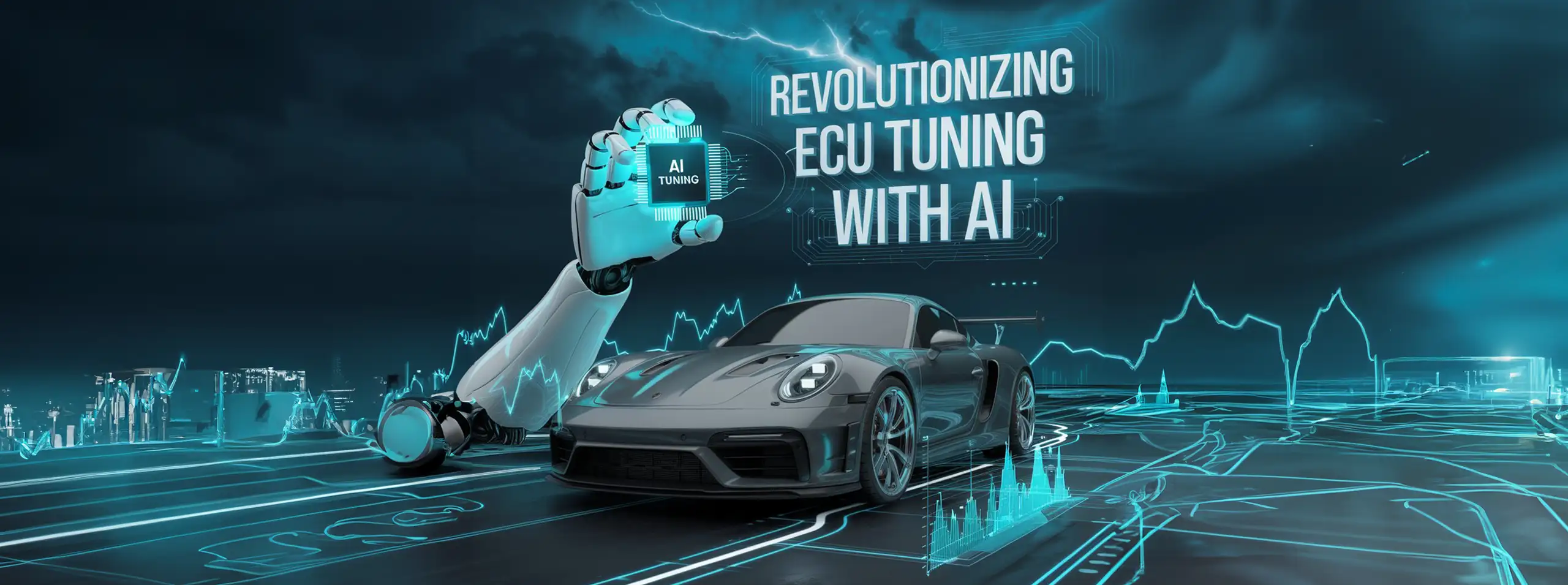 ecu tuning with ai blue tones